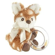 Bearington Baby Lil' Willow Plush Fawn Shaker Toy Ring Rattle, 5 inches